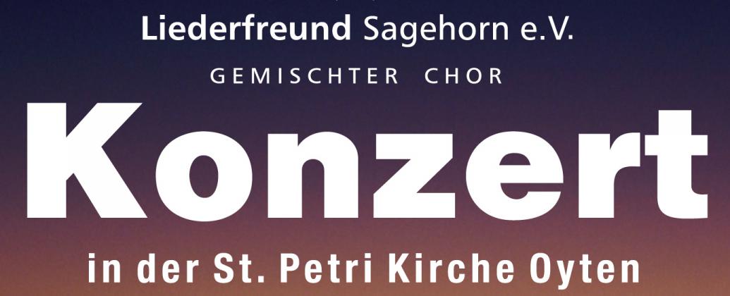 Der Abend ist da - Konzert vom Chor Liederfreund aus Sagehorn