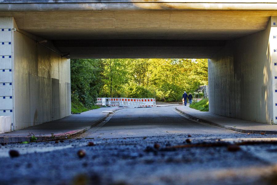 Der Tunnel der Wächterstraße kurz vor der Freigabe des Pkw-Verkehr im Herbst 2013.